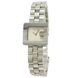 GUCCI G motif silver dial ladies SS quartz watch 3600L