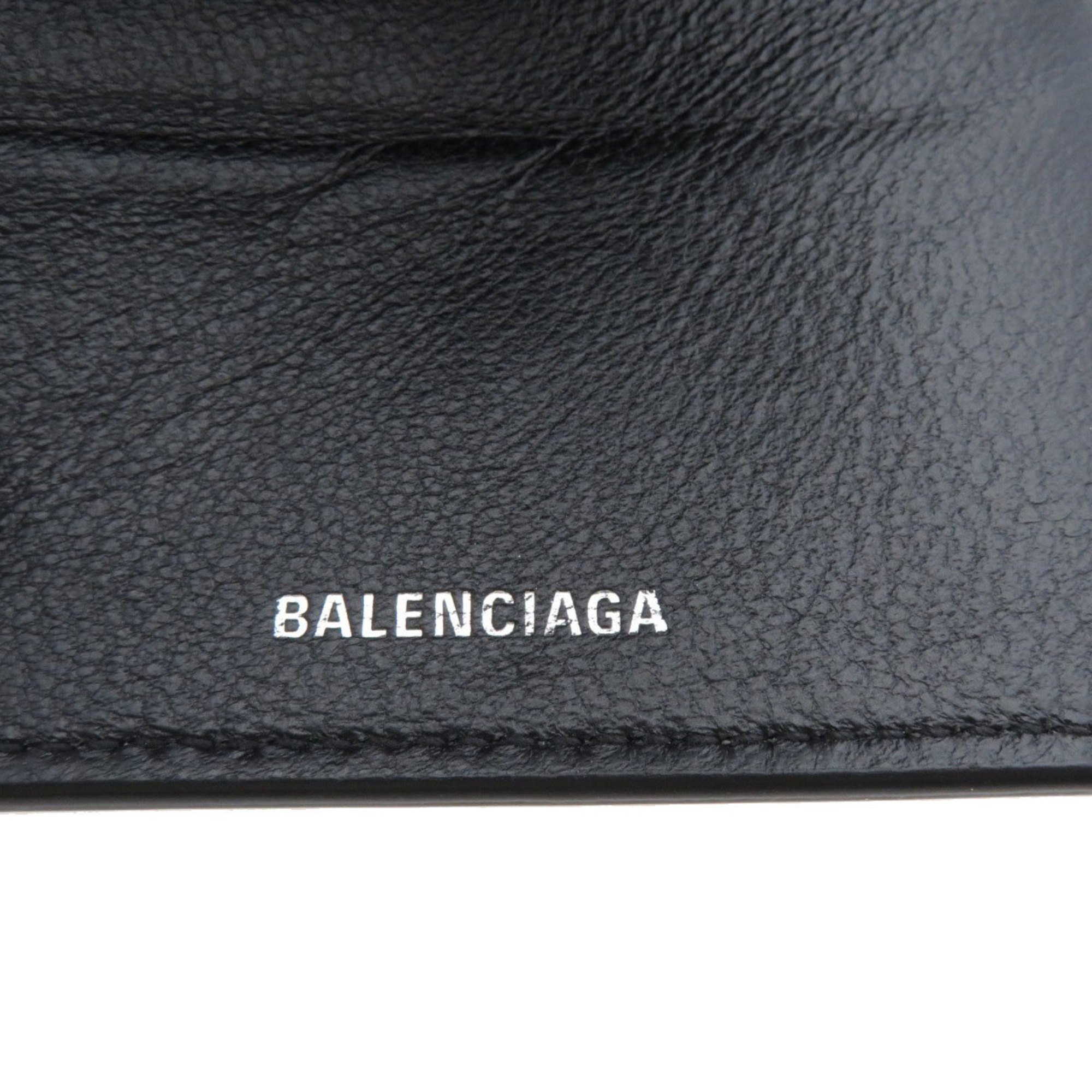 Balenciaga 593813 Cash Wallet Bi-fold Calfskin Women's