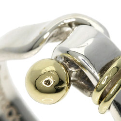 Tiffany Hook & Eye Ring, Silver, K18YG, Women's