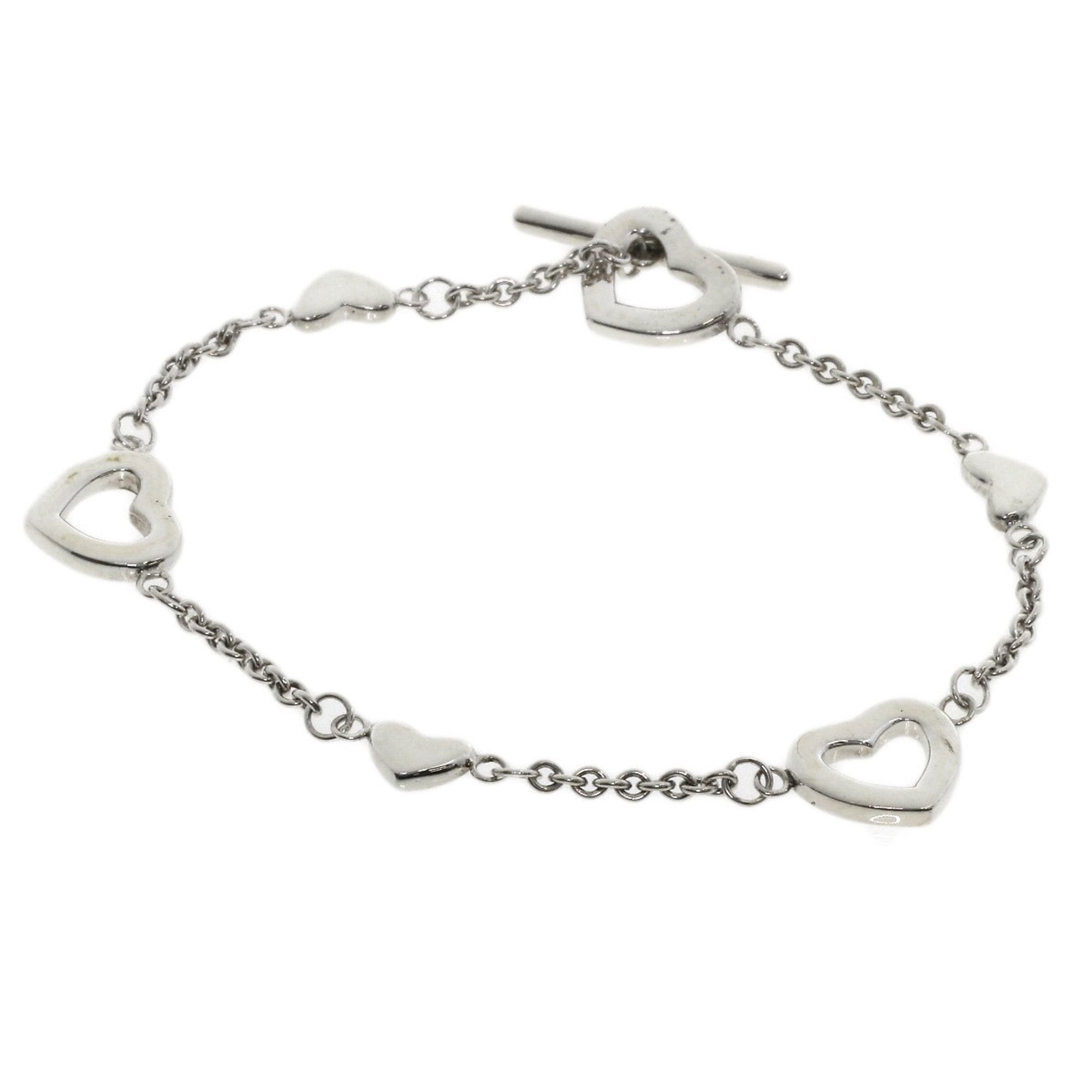 Tiffany multi heart bracelet silver ladies