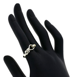 Tiffany Hook & Eye Ring, Silver, K18YG, Women's