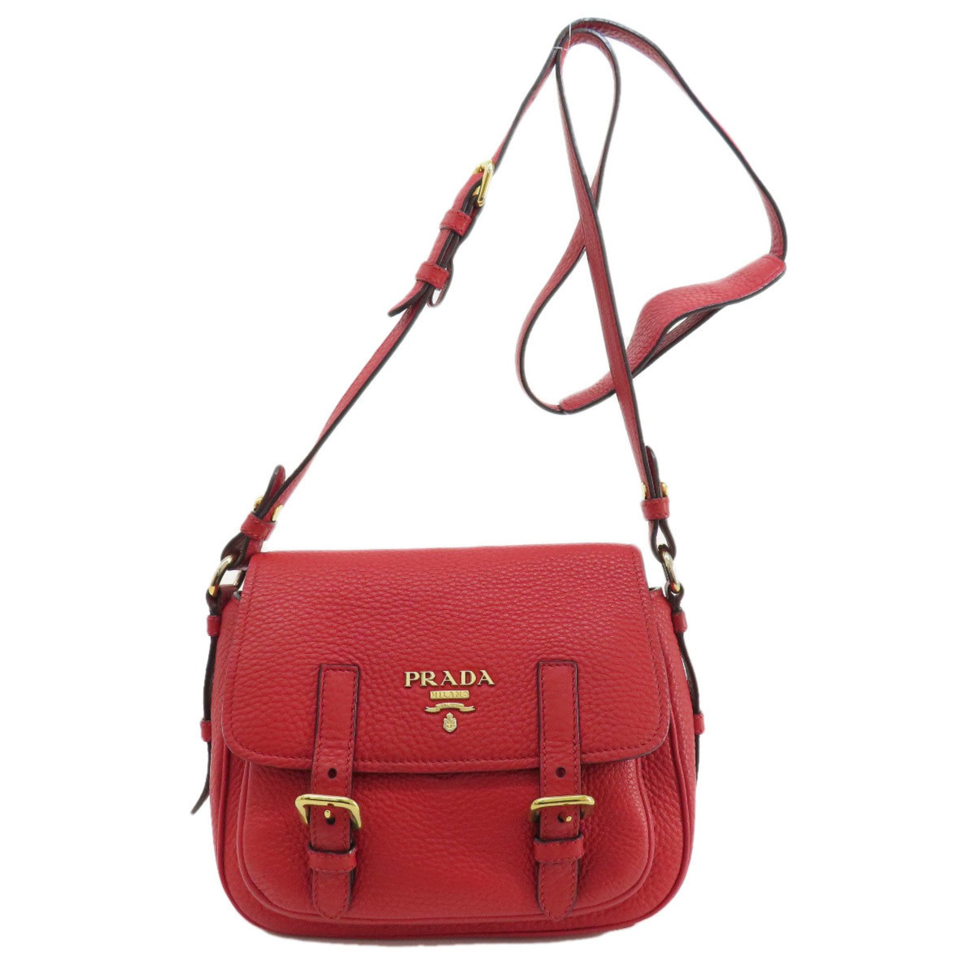 Prada Shoulder Bag Leather Women's