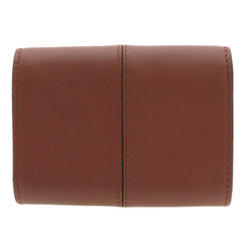 Fendi metal business card holder/card case in calf leather for women