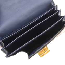 Fendi metal business card holder/card case in calf leather for women