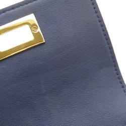 Fendi metal business card holder/card case in calf leather for women