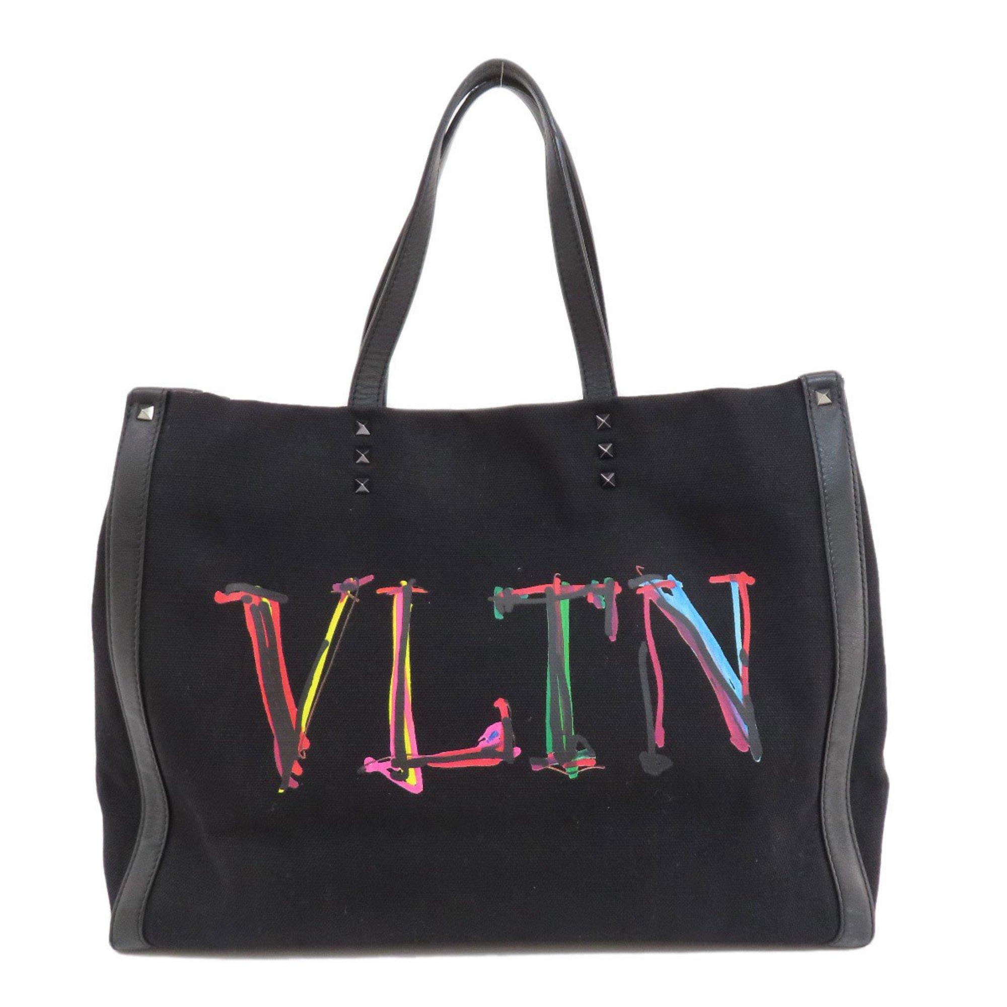 Valentino Paint Tote Bag Canvas Women's