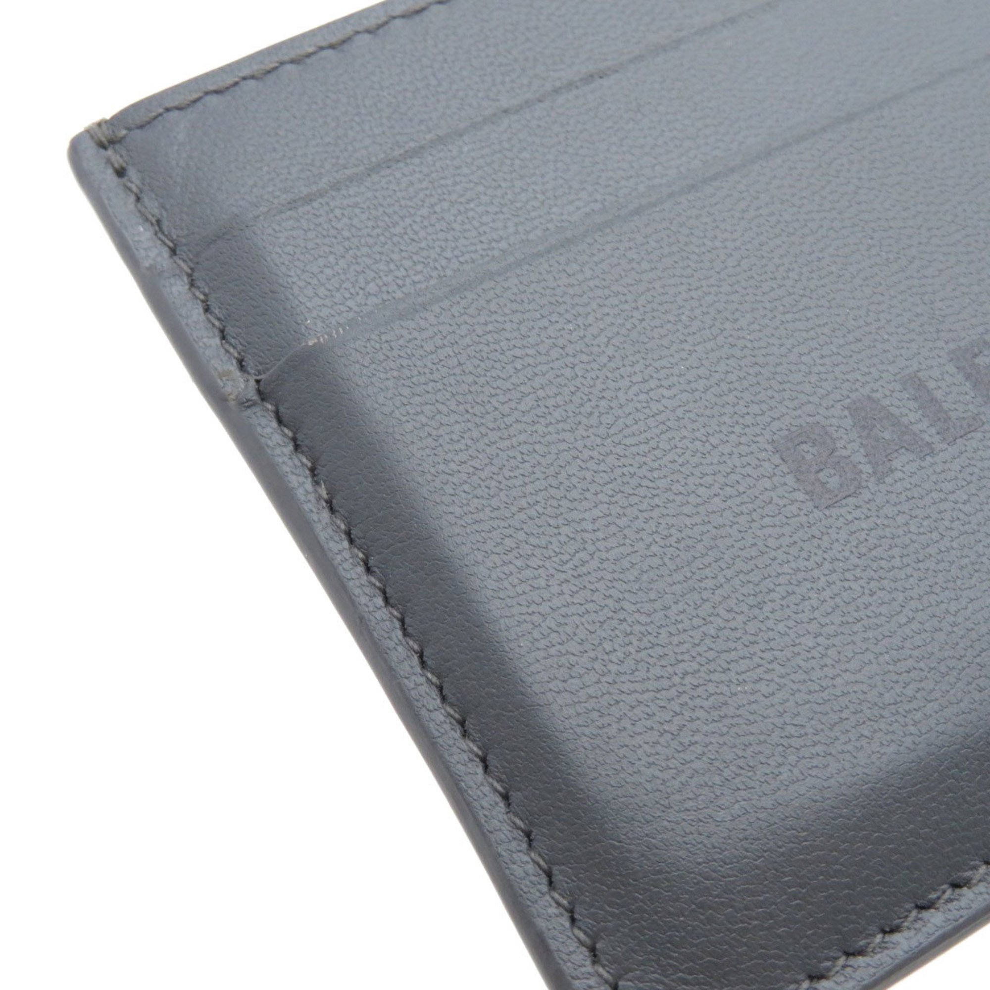 Balenciaga metal business card holder/card case in calf leather for men