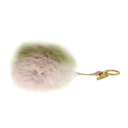 Fendi bag charm keychain fur for women