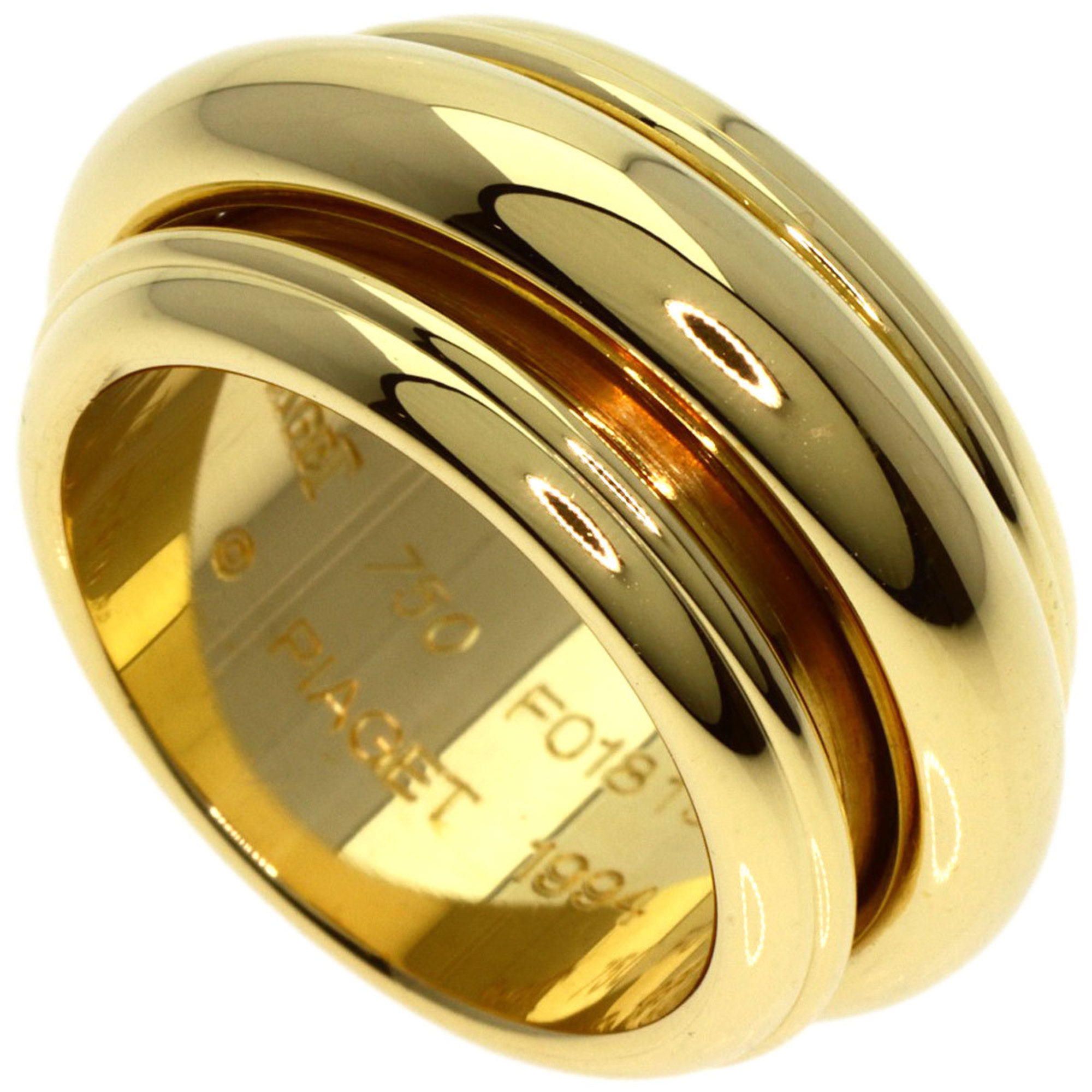 Piaget Possession 1994 #52 Ring, K18 Yellow Gold, Women's