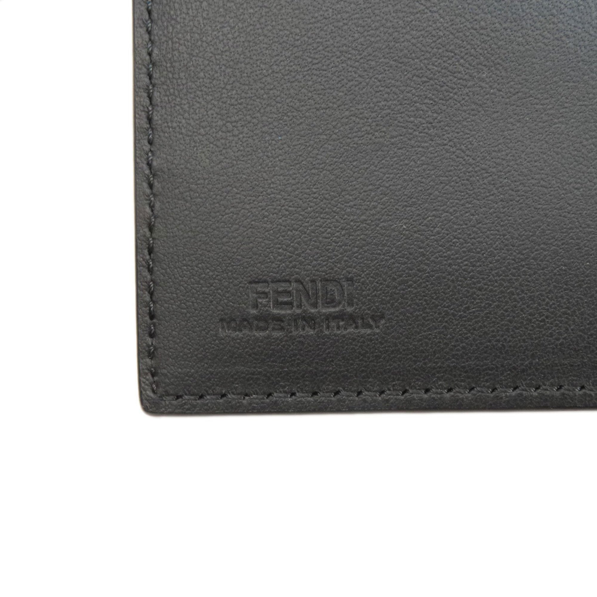 Fendi Monster Long Wallet Leather Women's