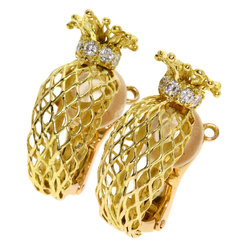 Piaget Diamond Earrings in 18k Yellow Gold for Women