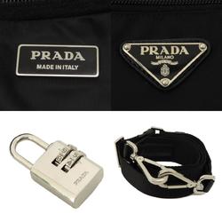 Prada metal fittings bag nylon material men's
