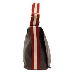 Bally Stripe Leather Shoulder Bag for Women