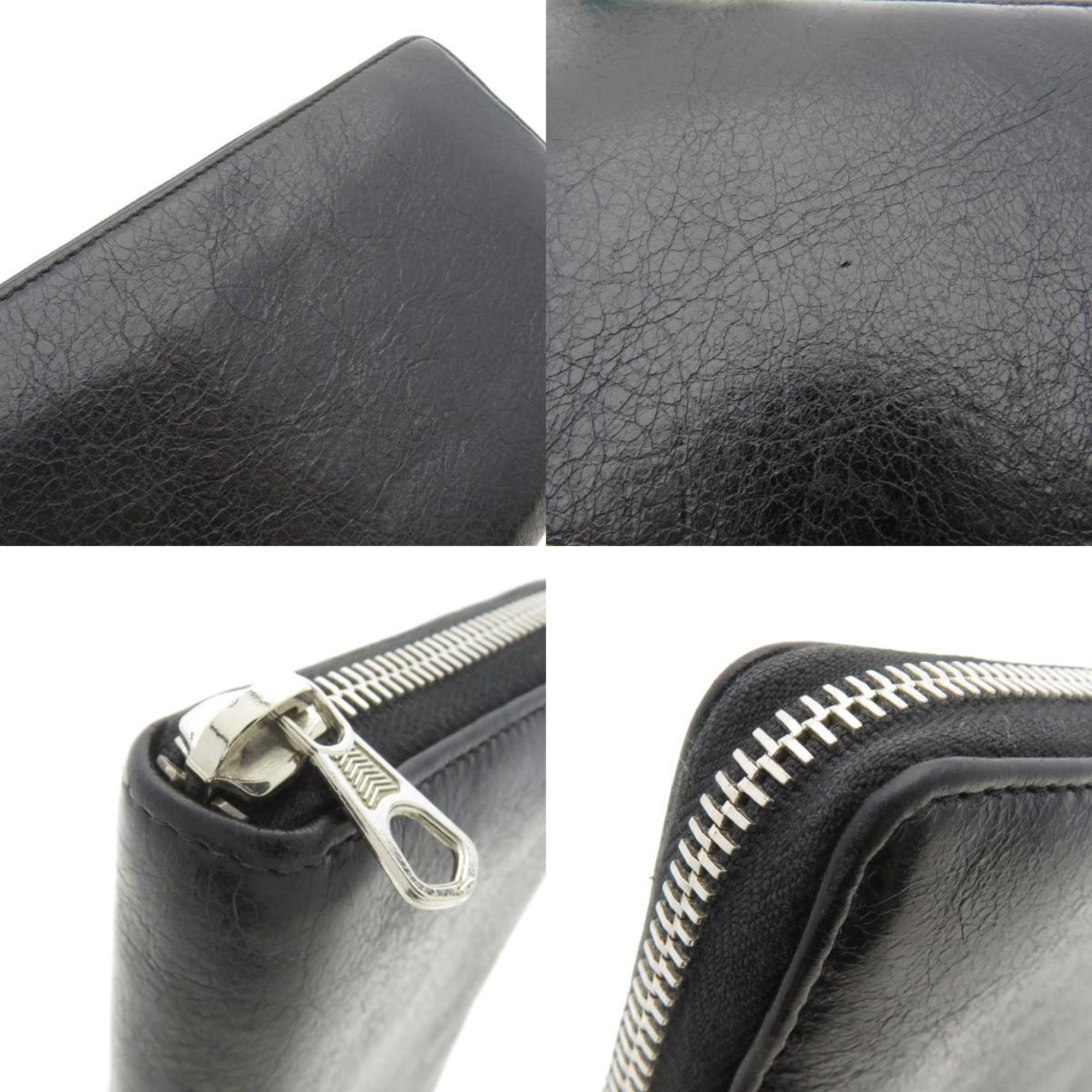Balenciaga 519641 Continental Long Wallet Leather Women's