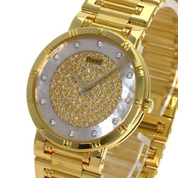 Piaget Dancer Shell Diamond Maker Complete Wristwatch K18 Yellow Gold K18YG Men's Women's
