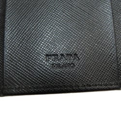 Prada 2M0223 Engraved Key Case Leather Men's Women's