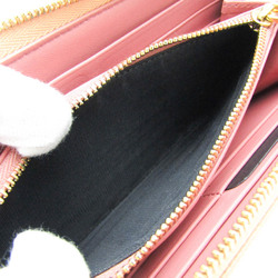 Bvlgari Bvlgari Bvlgari L-shaped Zipper Women's Leather Long Wallet (bi-fold) Beige,Pink