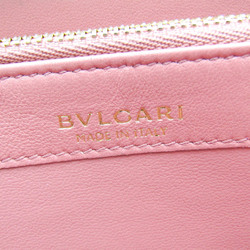 Bvlgari Bvlgari Bvlgari L-shaped Zipper Women's Leather Long Wallet (bi-fold) Beige,Pink