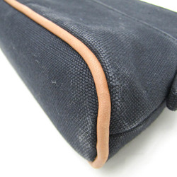 Hermes Bolide Mini Mini Women's Cotton,Leather Pouch Black,Brown
