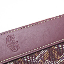 Goyard MATIGNON APM ZIP GM Men,Women Leather,Coated Canvas Long Wallet (bi-fold) Bordeaux