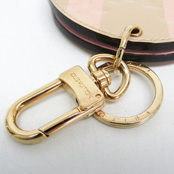 Louis Vuitton Monogram Vernis Metal,Monogram Vernis Handbag Charm Beige,Gold,Pink Sweet Stripe Mirror Keychain M67388