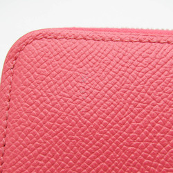 Hermes Azap Silk In Long Women's Epsom Leather Long Wallet (bi-fold) Rose Azalee