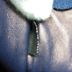 Prada BN2625 Women's Leather,Suede Handbag,Shoulder Bag Dark Navy