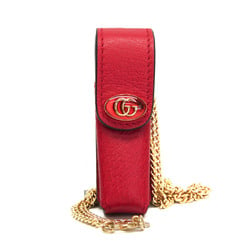 Gucci Leather Lipstick Case Red Color 615998
