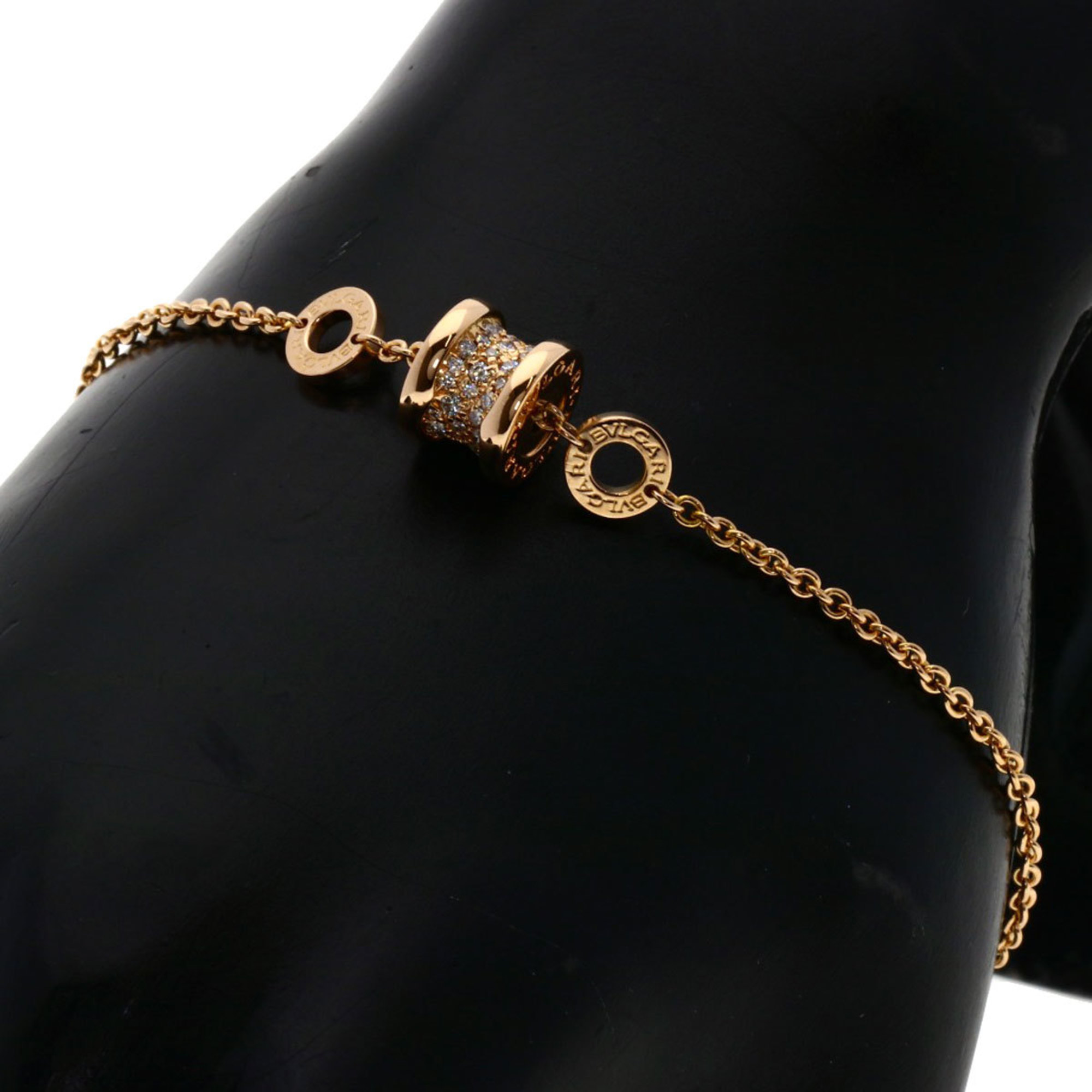 Bvlgari B-zero1 B-zero One Element Diamond SM Bracelet K18 Pink Gold Women's