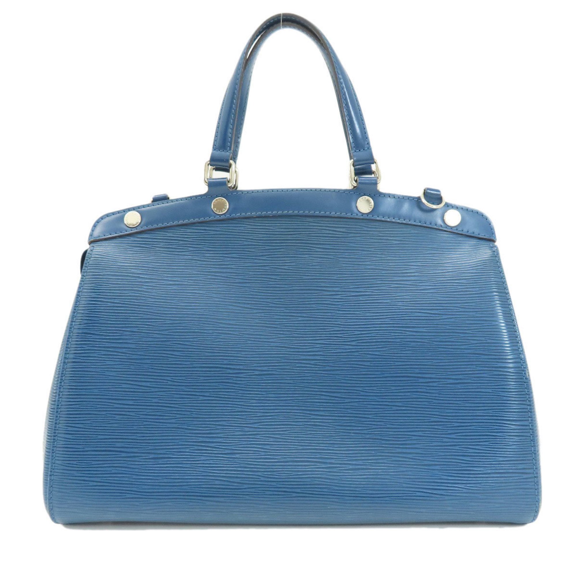 Louis Vuitton M40821 MM Blue Handbag Epi Leather Women's
