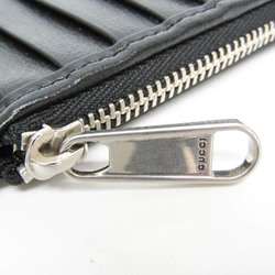 Gucci Interlocking G 697717 Leather GG Supreme Card Case Black