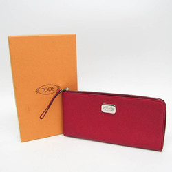 Tod's Women's Leather Long Wallet (bi-fold) Dark Red