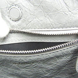 Balenciaga Barbes Small 671404 Women's Leather,Leather Handbag,Shoulder Bag Gray