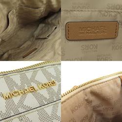 Michael Kors MK Signature Tote Bag Leather Coated Canvas Women's