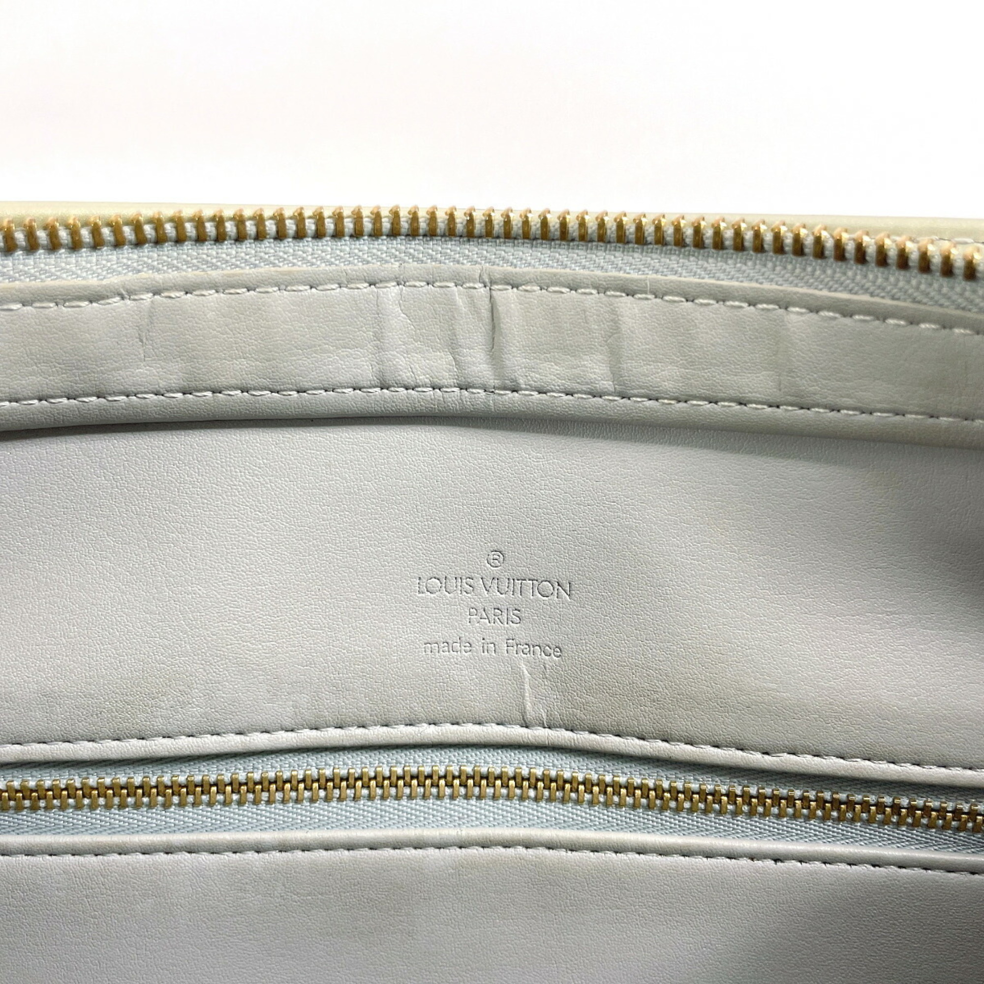 LOUIS VUITTON Louis Vuitton Houston M91053 Tote Bag Monogram Vernis Silver Women's