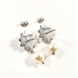 MIU Miu Earrings Silver 925/Rhinestone Women's