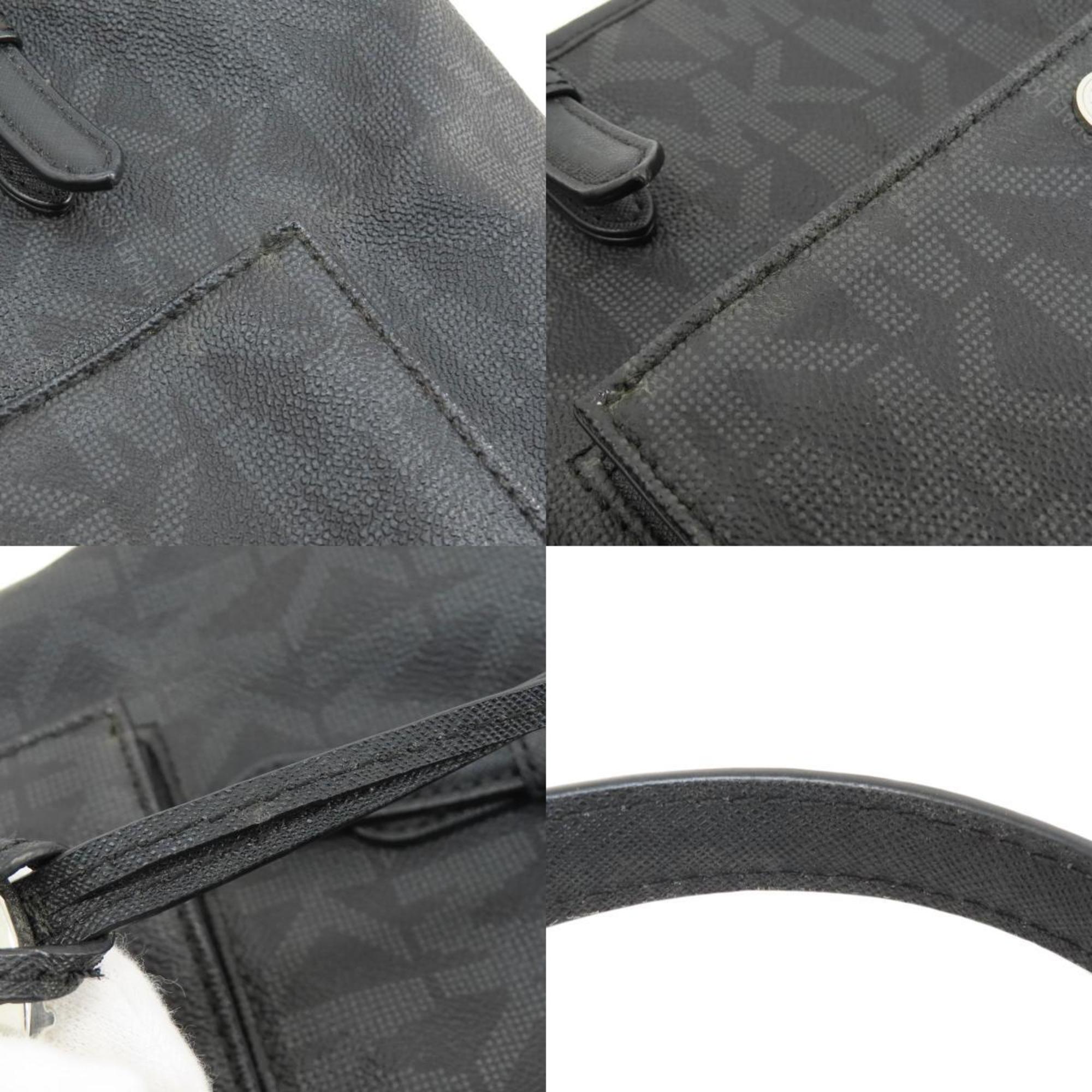 Michael Kors MK Signature Handbag Leather Coated Canvas Women's