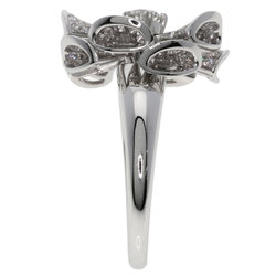 Bvlgari Diva Dream Flower Motif Diamond Ring, K18 White Gold, Women's