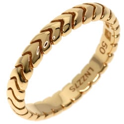 Bvlgari Spiga Ring #50 Ring, K18 Pink Gold, Women's