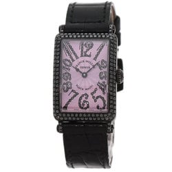 Franck Muller 902D Long Island BLACK MAGIC 400 Limited Edition Watch K18 White Gold Leather Ladies