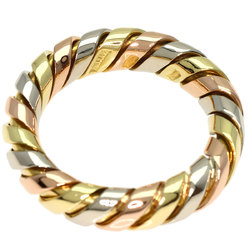 Bvlgari Bulgari Tubogas Three-Color Ring, K18 Yellow Gold, K18WG, K18PG, Women's