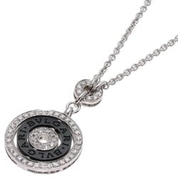 Bvlgari Cherchi Astrale Diamond Necklace K18 White Gold for Women