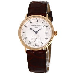 Frederique Constant FC445X4P9 Wristwatch, 18K Pink Gold, Leather, Men's