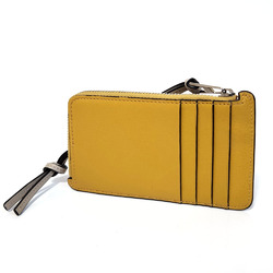 LOEWE Fragment Case - Mustard Leather Wallet/Coin Case, Coin Purse, Business Card Women's, Men's