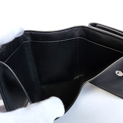 BOTTEGA VENETA Intrecciato Tri-fold Wallet 515385 Black Leather Compact Men's