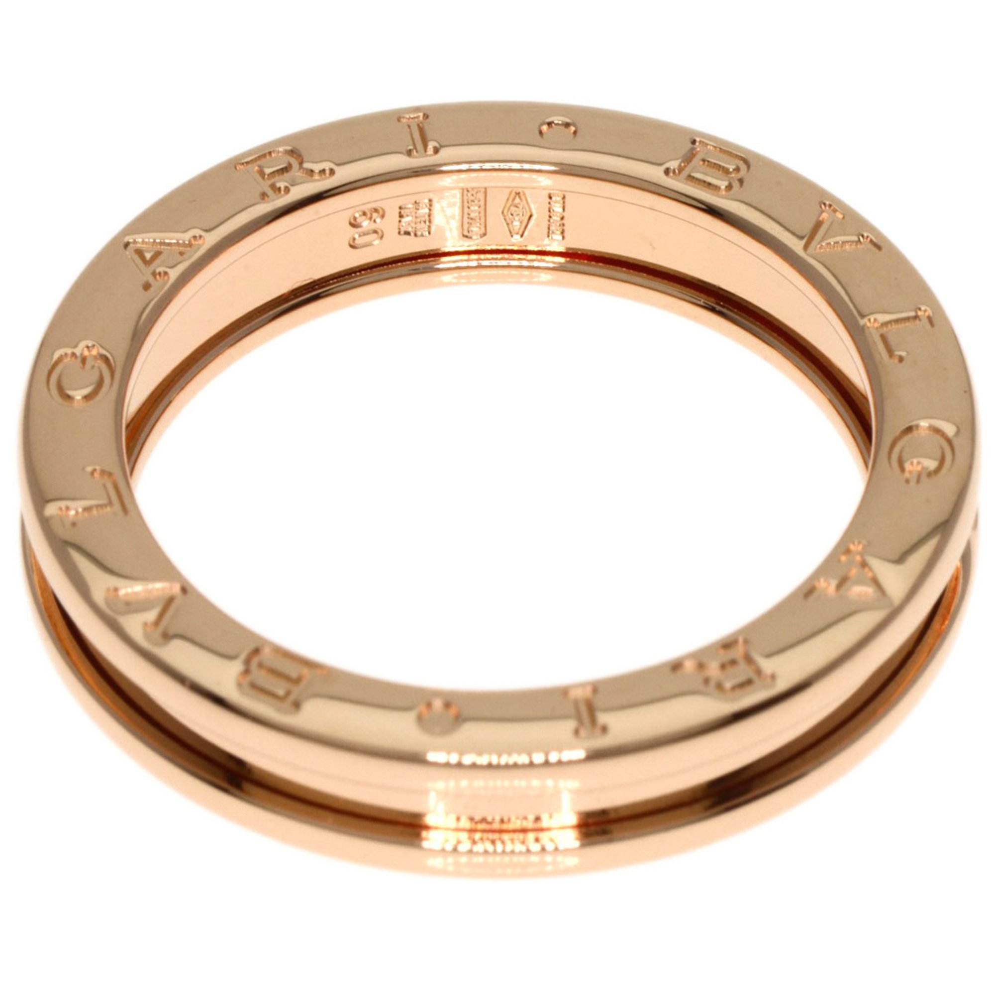 Bvlgari B-zero1 B-zero One 1 Band #60 Ring, K18 Pink Gold, Women's