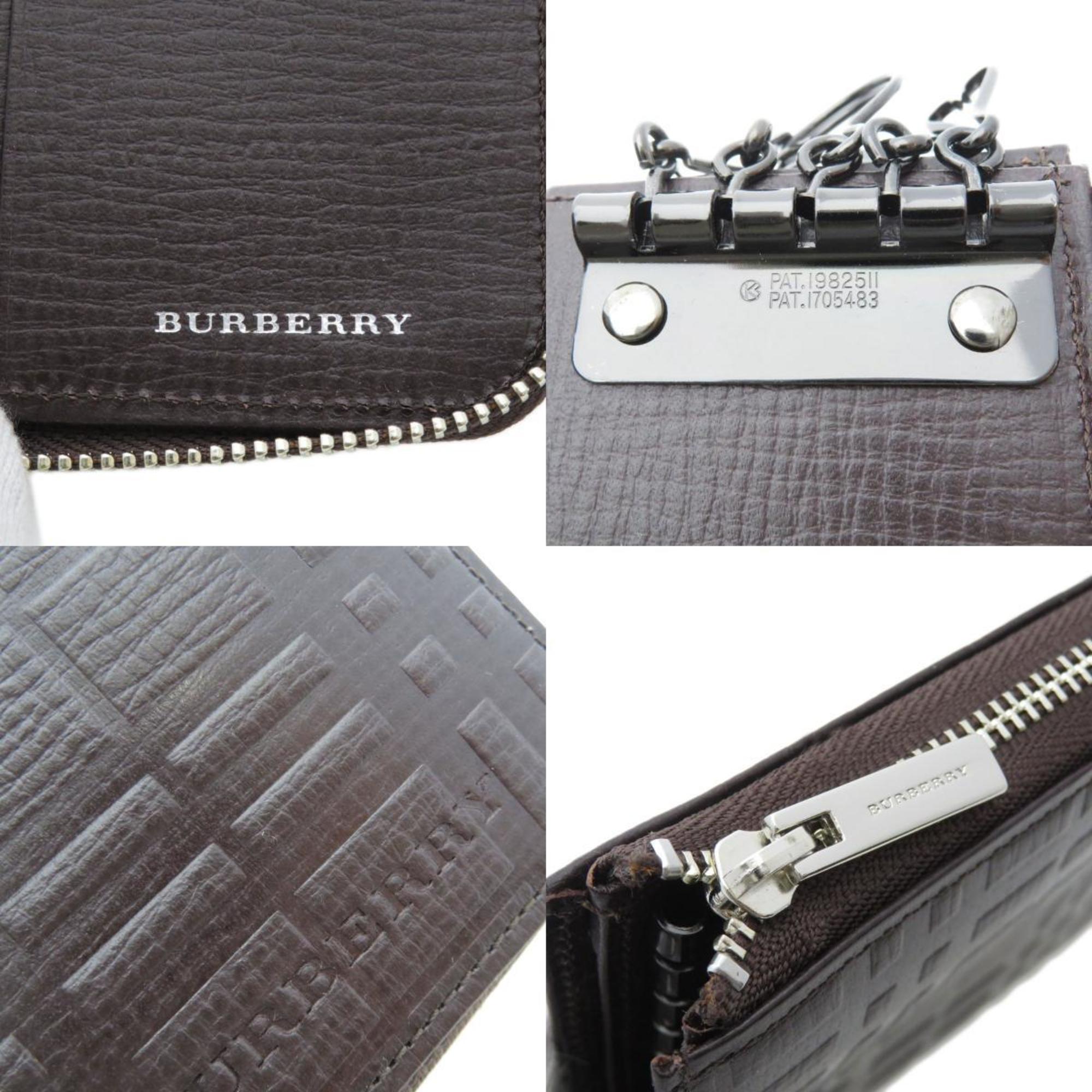 Burberry Men's Calf Leather Bi-fold Wallet with Key Hook
