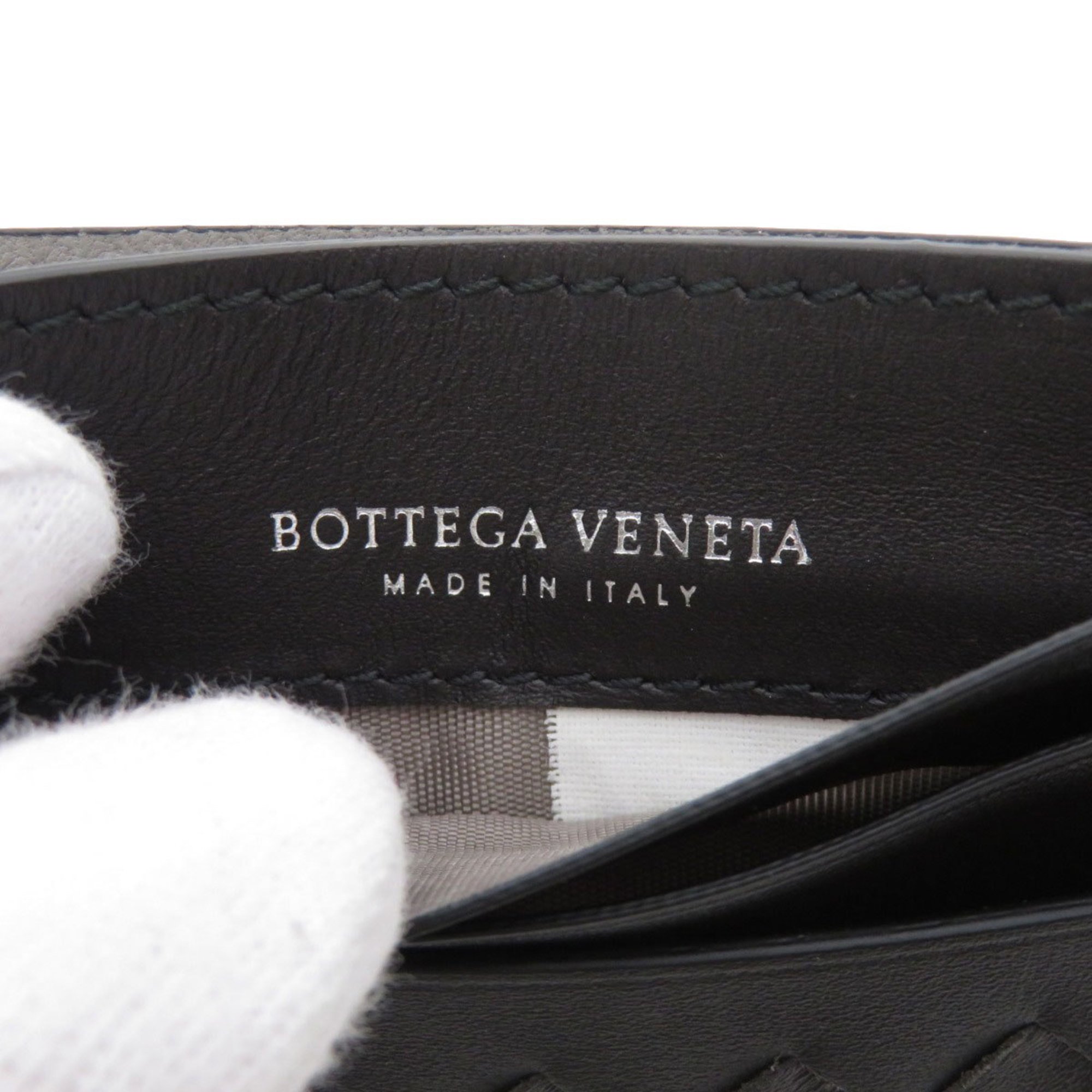 Bottega Veneta Intrecciato Business Card Holder/Card Case in Calf Leather for Men