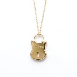 Tiffany Rock Motif Necklace Pink Gold (18K) No Stone Men,Women Fashion Pendant Necklace (Pink Gold)