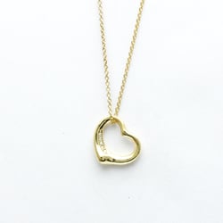 Tiffany Open Heart 5P Diamond Necklace Yellow Gold (18K) Diamond Men,Women Fashion Pendant Necklace (Gold)